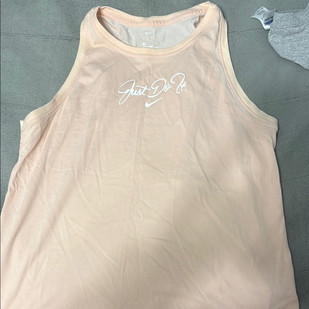 Nike Light Peach Sleeveless Top